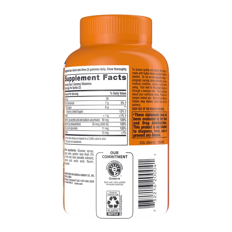 Zicam, Daily Immune Support Gummies, 70 Count, with Zinc Vitamin