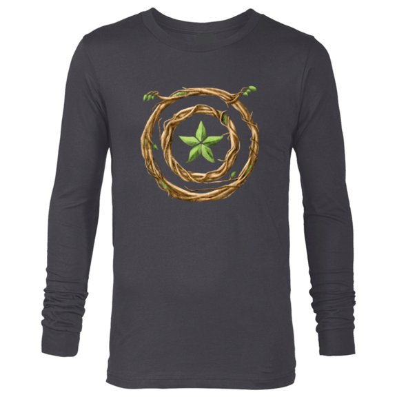 Marvel 85th Anniversary We Are Groot Captain America Shield - Long Sleeve T-Shirt for Men - Customized-Charcoal Heather