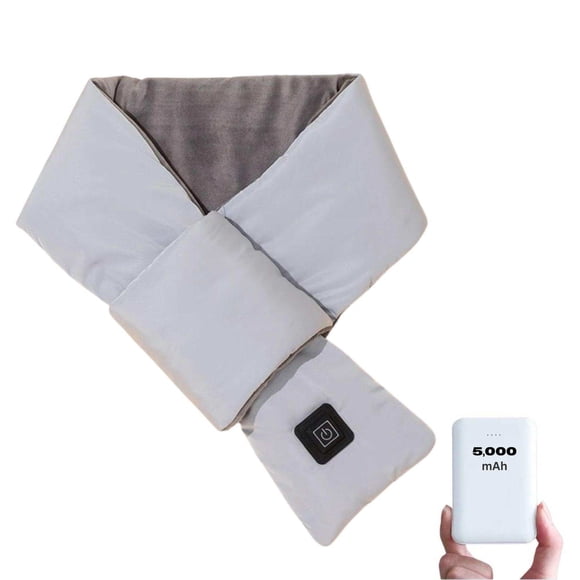 TUTT Heated Scarf Unisex | 5,000 mAh Power Bank | 3 Heat Levels | Neck Shoulder Back Heating Pad | Ideal Gift for Cold Weather
