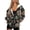 Bohemian Flower Black, variant on Hummingbird Floral Womens Oversized Zip Up Hoodies Fashion Hooded Pullover Jackets Sweatshirts Long Sleeve Y2K Hoodies Fleece Sweaters Hooded Cardigan Fall Winter Clothes, XS