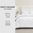 thumbnail image 3 of Mainstays King Comforter Set, Soft Lightweight & All Season, 3-Piece, White, 3 of 12