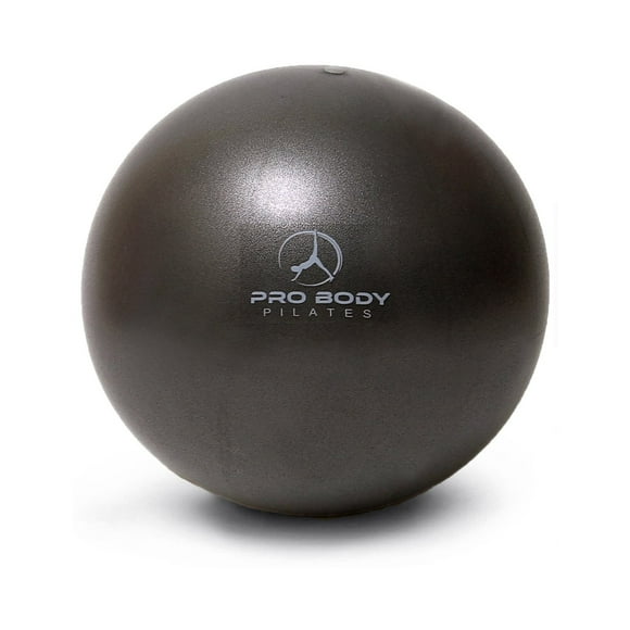 ProBody Pilates Small Exercise Ball - 9 Inch Workout Ball for Stability, Barre, Yoga, Core & Physical Therapy, Home Gym & Office Use (Black)