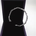 thumbnail image 4 of SeekLGT Sterling Silver Adjustable Beaded Multi Layer Bracelet Elegant Jewelry for Women Perfect Valentine's Day Gift, 4 of 5