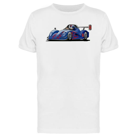 Cartoon Racing Car Design T-Shirt Men -Image by Shutterstock, Male Small