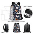 thumbnail image 6 of Uourmeti Polyester School Backpack Daypack with Floral Chicken Print - Large Capacity Bag for Student Daily Use and Short Travel, 6 of 6