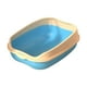 thumbnail image 3 of Bandeja de arena para gatos, protector contra salpicaduras, accesorios grandes, bandeja de cama extraíble para gatos, parte abierta resistent Azul, 3 of 10