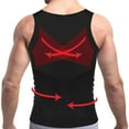 thumbnail image 3 of MISS MOLY Men's Slimming Body Shaper Compression Tank Top Vest Shirt Abs Shapewear, 3 of 7