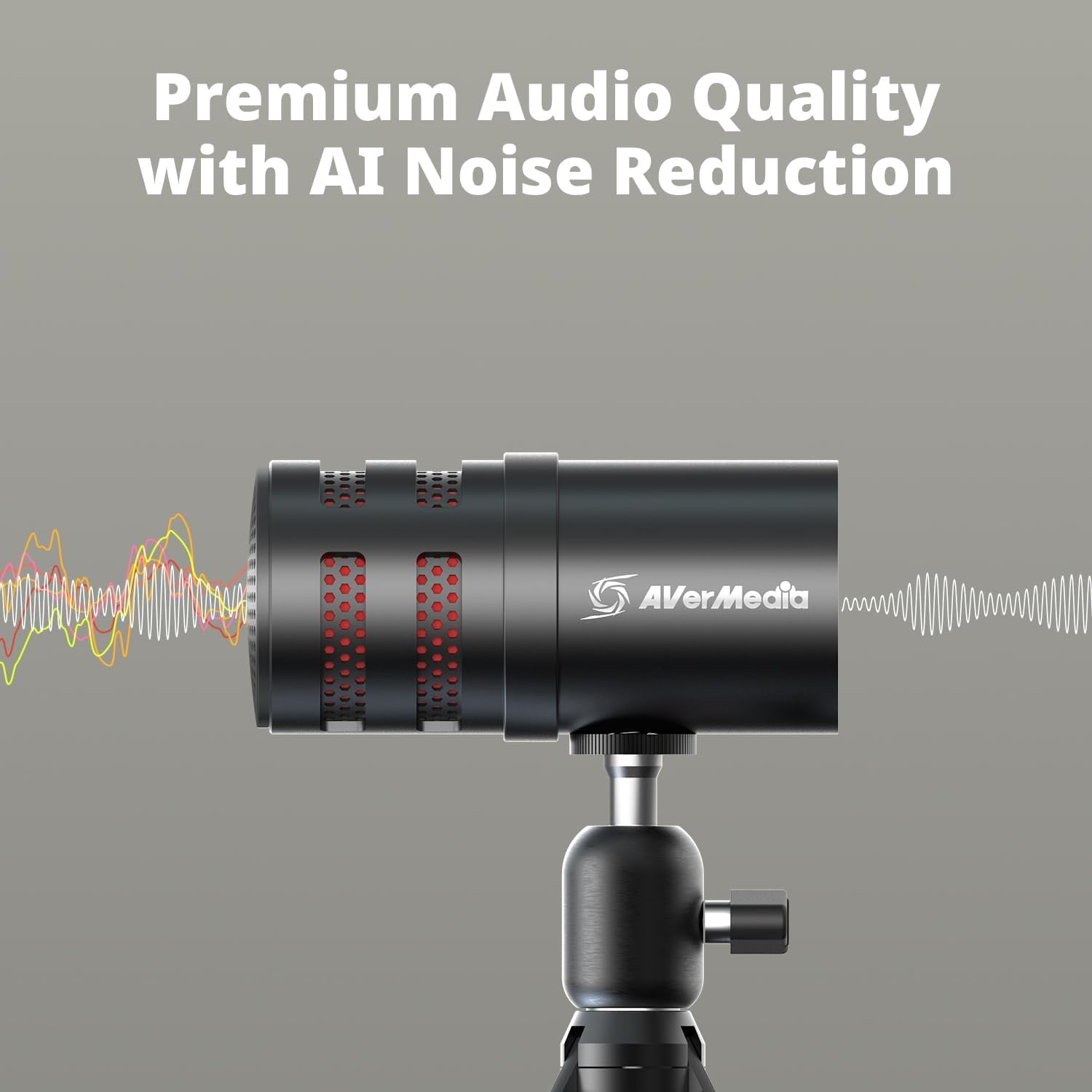 VERSATIgo AM310G2 USB Microphone for Streaming, Podcasting, Gaming with Cardioid Polar Pattern, Tripod Stand, Headphone Output, Mute Button, All Metal Design