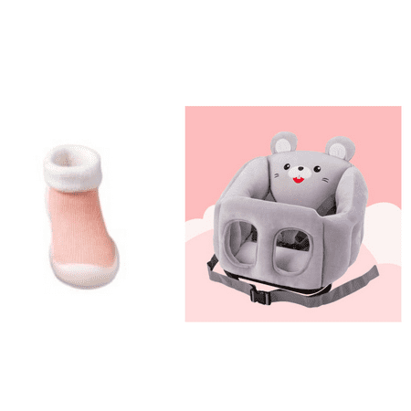 

Toyella Baby Girl and Boy Shoes Newborn toddler Moccasins attipas same design Anti-slip footwear breathable kids sock boot Pink A set 11.5cm