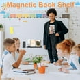 thumbnail image 4 of 2Pcs Magnetic Book Shelf for Whiteboard Acrylic Magnetic Book Holder with Blackboard Eraser and Pen Container Magnetic Floating Book Display Shelf Reusable Magnetic Shelves for Whiteboard, 4 of 11