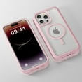 thumbnail image 4 of for iPhone 15 Pro Max Case,Compatible with MagSafe,Heavy Duty Shockproof Protection Phone Cases,Double Layer Transparent Magnetic Protective Cover for iPhone 15 Pro Max, 6.7 inch, Pink, 4 of 6