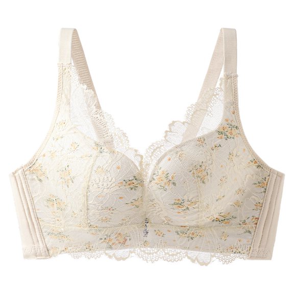 WCJM Up To 50% Off Bra Womens Ruched V Neck Sports Bra Nylon,Spandex Bra Beige,85