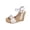 Beige, variant on Brown Womens Fashion Casual Comfortable Plus Size Solid Color Peep Toe Open Toe Strap Wedge Sandals Size 37 Eu 37 Uk 4 Us 6 Foot Length 23.5Cm 9.25In