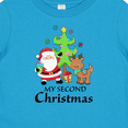 thumbnail image 4 of Inktastic My 2nd Christmas with Santa Reindeer and Tree Boys or Girls Baby T-Shirt, 4 of 5