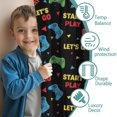 thumbnail image 3 of Blackout Kids Curtains,Multicolor Controllers Games Text Black Pattern Childrens Insulated Curtains Set Of 2,Bedroom Essentials,Toddler Room Decor 42"x84", 3 of 5