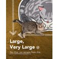 thumbnail image 3 of AIR-® Cute Cat Litter Mat (30‘‘x20'‘), Large/L, for Kitty Litter & Cute Cat Litter Box (Grey Tabby, Semi-Circular), 3 of 4