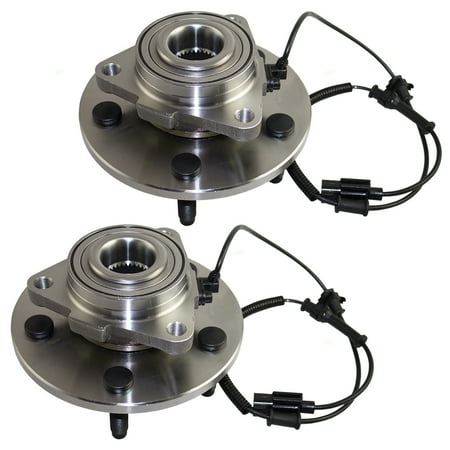 1500 Pickup Hub (Pair Set Front Wheel Hub Bearings Replacement for Dodge 1500 & RAM 1500 Pickup Truck 68024245AA)