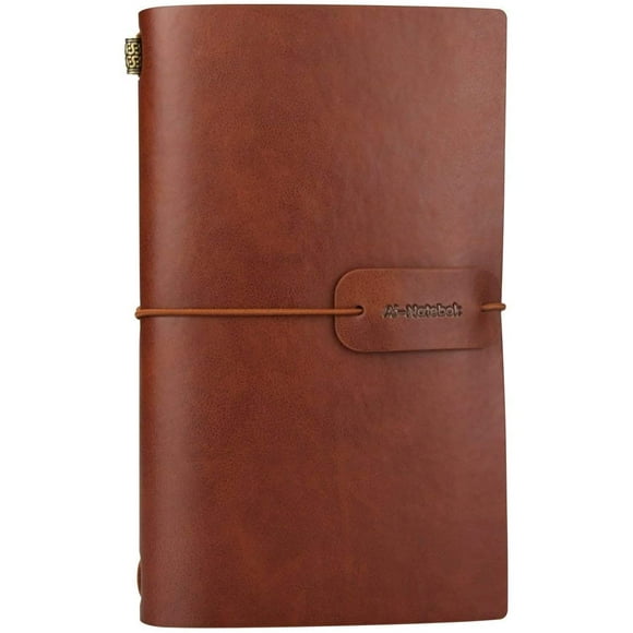 Vintage PU Leather Travel Notebook Refillable Journals Lined Paper Diary Planner Writing Notepad Pocket Note Book