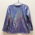 thumbnail image 3 of Traje de actuación de la Patria cantando, estilo chino, para estudiantes de primaria y secundaria, para banquetes, camiseta suelta de manga larga con lentejuelas, traje de baile, 3 of 5