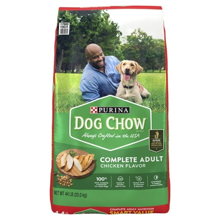 Purina Dog Chow Chicken Flavor Dry Dog Food, 44 lb Bag