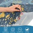 thumbnail image 4 of Yayeee Kitchen Valance Rod Pocket 54" x 18" Living Room Window Curtain, Yellow Forest Pattern, 4 of 6