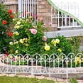 thumbnail image 1 of Plastic Garden Fence Picket Border Panel Lawn Edging Set For Flower Bed Yard Landscaping Outdoor Garden Divider Decor Pathway Tree Ring Fence Holiday Party Home Patio Courtyard Seasonal Garden Decor, 1 of 9