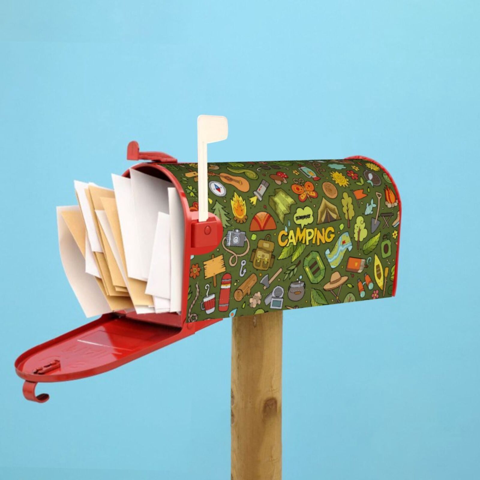 Kdxio Magnetic Mailbox Cover 21x18 in Mailbox Cover Outdoor Decoration Holiday Mailbox Covers for Home Garden Yard-21x18 in