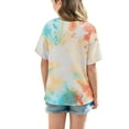 thumbnail image 2 of Jinhomg Kids Short Sleeve Tee Novelty Fancy Tie Dye Print T-Shirts Oversized Comfy Crew Neck Pullovers Boys Girls 2025 Fashion Summer Tops Multicolor 10 Years, 2 of 8