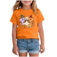 thumbnail image 2 of Qopobobo Halloween Kid Tshirt Toddler Halloween Shirts Tshirt for Girls Kids Funny Halloween Ghost Tee Tops Size 13-14 Years(Orange, 13-14 Years), 2 of 4