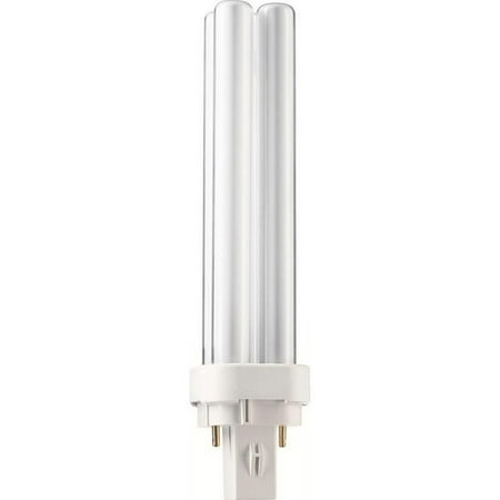 

Philips Lighting 383182 PL-C Non-Integrated Linear Compact Fluorescent Lamp 18 Watt 2-Pin G24D-2 Base 1250 Lumens 82 CRI 3500K