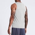 thumbnail image 4 of pstuiky Camisetas sin mangas para hombre, Camiseta deportiva corta sin mangas con cuello redondo y elástica de color liso para hombre Camisas de hombre s, 4 of 6