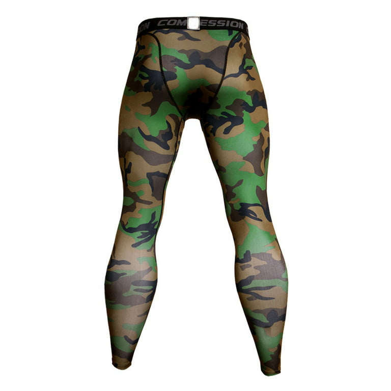 Camouflage Men Compression Tights Leggings Gym Clothing Pants