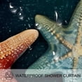 thumbnail image 3 of Starfish Waterproof Shower Curtain Set with Hook, Printed Design for Bathroom Decoration, 3 of 5