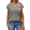 thumbnail image 5 of MOSHU Casual Womens T-Shirts Basic Tops for Women Cap Sleeve Loose Tank Tops, 5 of 9