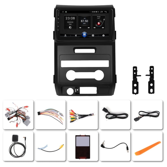 NURATIT 9" Car Stereo Radio for Ford F150 2009 - 2012 ,Android 13 Touchscreen Radio Upgrade with Wireless Carplay & Android Auto AHD Camera,GPS Navigation,WiFi,FM,Bluetooth