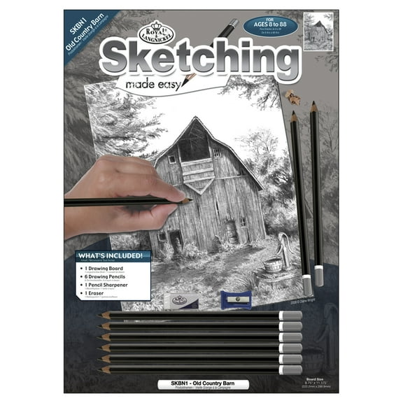 Royal & Langnickel(R) Sketching Made Easy Kit 9"X12"-Old Country Barn