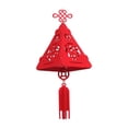 thumbnail image 4 of Abbracc 2 Triangular Chinese Lantern, 3D Lantern, Red Fu, 4 of 9