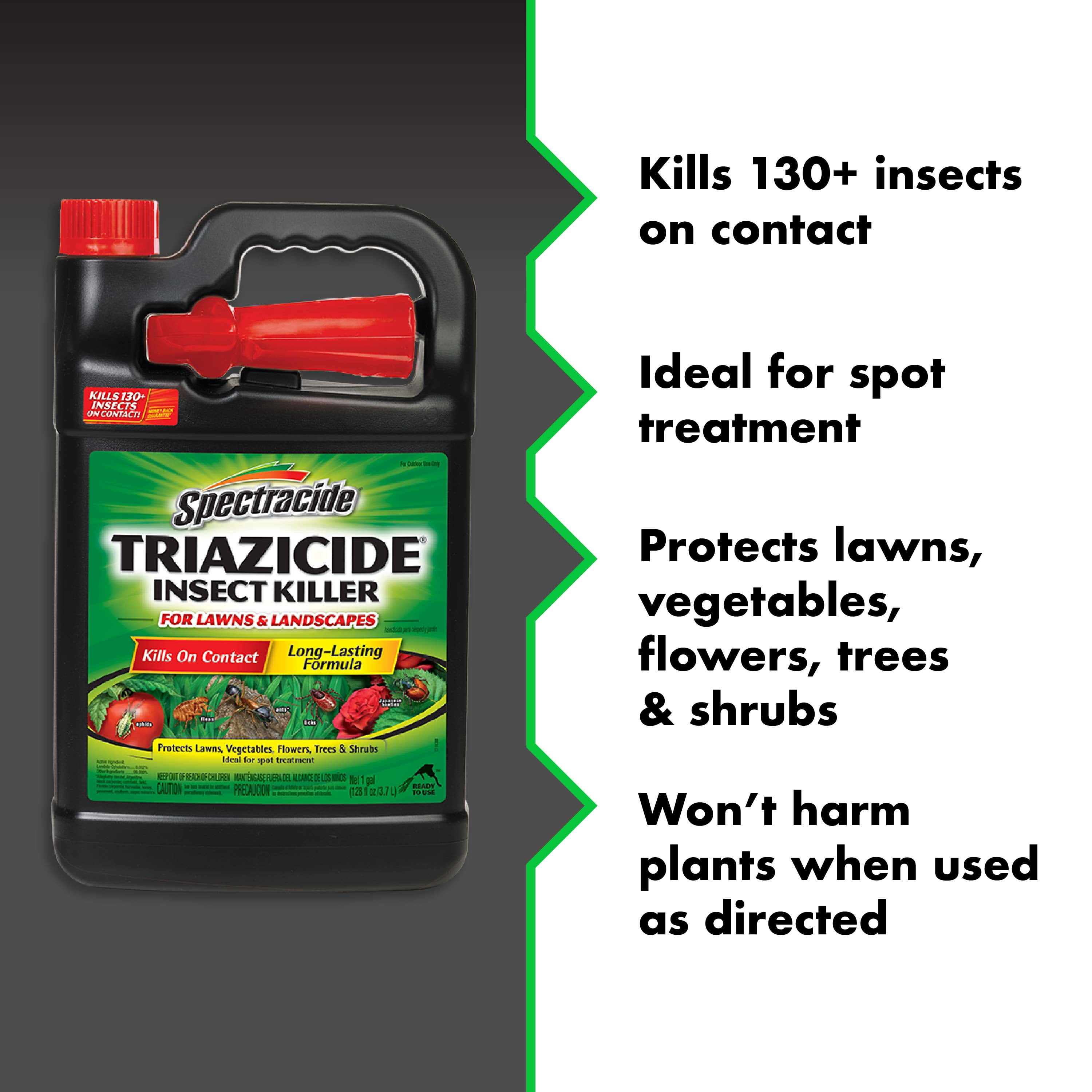 Spectracide Triazicide Insect Killer For Lawns & Landscapes, Ready-to-Use, 1-gallon