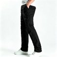 thumbnail image 2 of Men Stretch Multi Utility Cargo Pants Tapered Light Reinforced 6 Pocket Outdoor Work Pants S-XL（1 piece）, 2 of 10