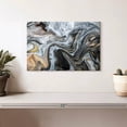 thumbnail image 2 of Elephant Stock Abstract Flow Wall Art - Horizontal Canvas Wall Art - Living Room Wall Decor - Abstract Canvas - Gold And Black Decor - 12" x 8", 2 of 8
