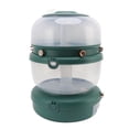 thumbnail image 3 of Rotating Rice Dispenser, Space Saving Excellent Sealing Grain Storage Container  PP 6 Grids  For Home Kitchen Dark Green, 3 of 8