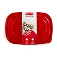 thumbnail image 4 of Rubbermaid TakeAlongs Serving Bowl Food Storage Containers, 4.4 L (1.1 Gallon), Tint Chili, 4 of 6