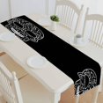 thumbnail image 1 of EREHome Chemin de table Crâne Nappe de table à Thé 16x72 Pouces, 1 of 1
