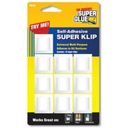 Super Glue Corp. KW10-12 Self-Adhesive Super Klip- Pack of 12