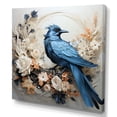 thumbnail image 2 of Designart "Minimalist Avian With White Carnations" Birds Of Paradise Canvas Wall Art, 2 of 7