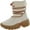 White Willow/Gum, variant on Hunter Wanderer Short Sherpa Snow Boot Womens Shoes Size 5, Color: White Willow/Gum