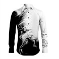 thumbnail image 1 of Camisa informal retro irregular 2024 para hombre, suave y cómoda, diseño de moda con botones nuevos de primavera y verano 2024, talla grande para hombre, 1 of 6