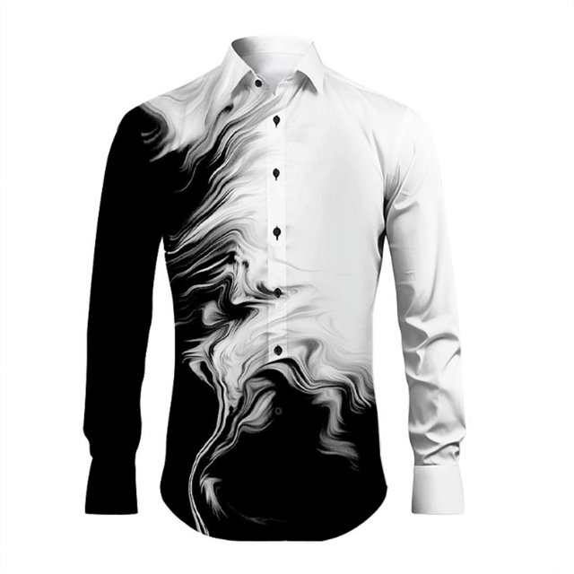 Camisa informal retro irregular 2024 para hombre, suave y cómoda, diseño de moda con botones nuevos de primavera y verano 2024, talla grande para hombre