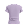 thumbnail image 4 of Uootdi Casual Tops for Women Square Neck Button Front Short Sleeve Tees Soft Breathable Fitted Everyday Fashion Blouses Gift, 4 of 6