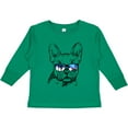 thumbnail image 3 of Inktastic French Bulldog Portrait with Sunglasses Boys or Girls Long Sleeve Toddler T-Shirt, 3 of 5